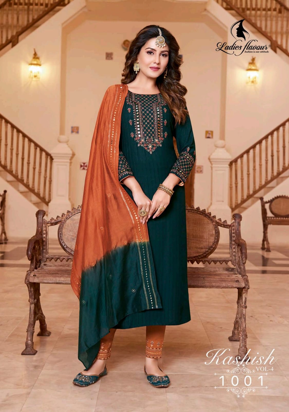 Ladies Flavour Kashish Vol 4 Wholesale Readymade Salwar Suits